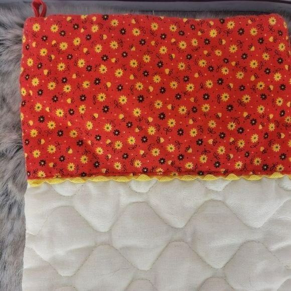 Vintage Hand Stitched Quilted Primitive Child With Dog Christmas Stocking - Picture 8 of 8